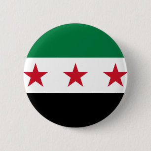 Bóton Redondo 5.08cm Bandeira de Syria - bandeira síria da