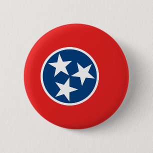 Bóton Redondo 5.08cm Bandeira de Tennessee