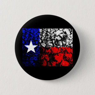 Bóton Redondo 5.08cm Bandeira de Texas