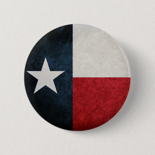Bóton Redondo 5.08cm Bandeira de Texas; Texan;