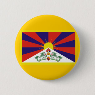 Bóton Redondo 5.08cm Bandeira de Tibet