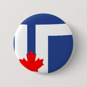 Bóton Redondo 5.08cm Bandeira de Toronto