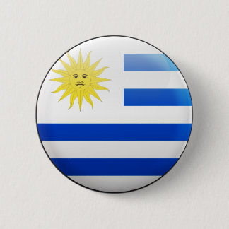 Bóton Redondo 5.08cm Bandeira de Uruguai