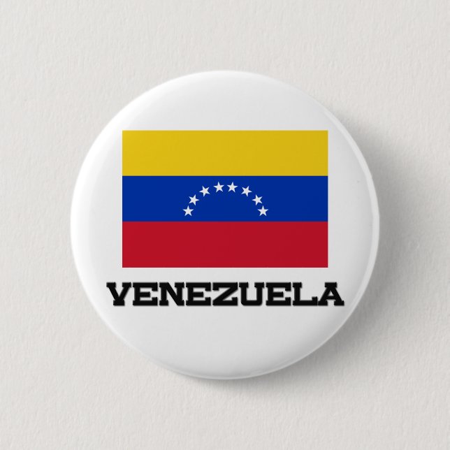 Bóton Redondo 5.08cm Bandeira de Venezuela (Frente)