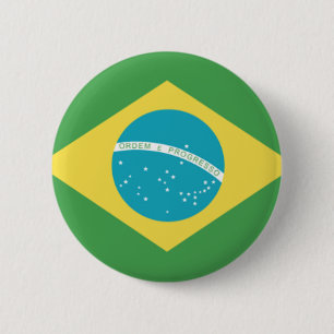 Bóton Redondo 5.08cm Bandeira do Brasil