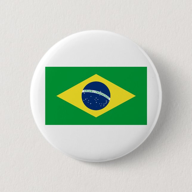 Bóton Redondo 5.08cm bandeira do brasil (Frente)