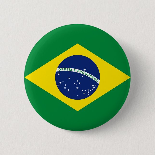 Bóton Redondo 5.08cm Bandeira do Brasil (Frente)