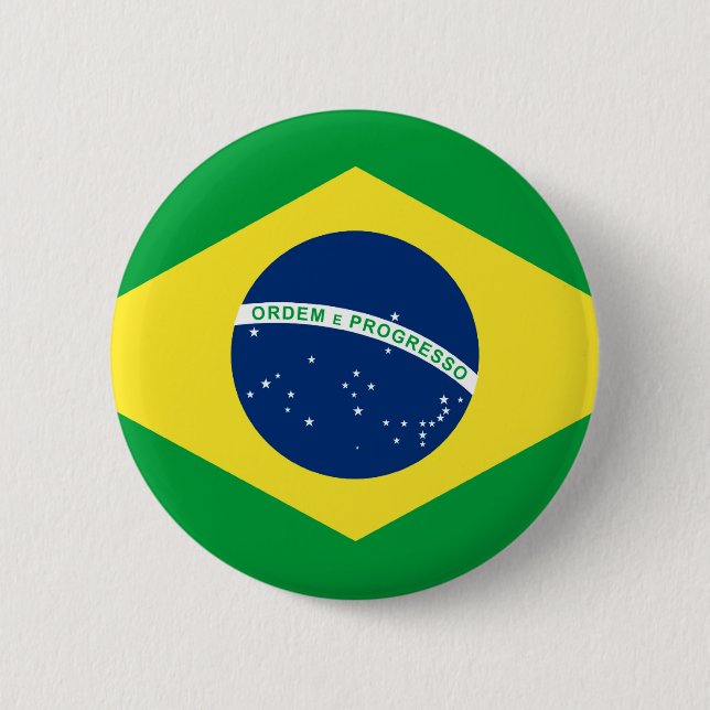 Bóton Redondo 5.08cm bandeira do brasil (Frente)