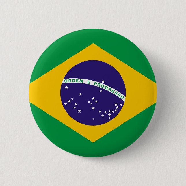 Bóton Redondo 5.08cm Bandeira do Brasil Bandeira do Brasil (Frente)