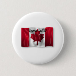 Bóton Redondo 5.08cm Bandeira do Canadá