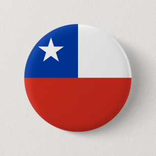 Bóton Redondo 5.08cm Bandeira do Chile