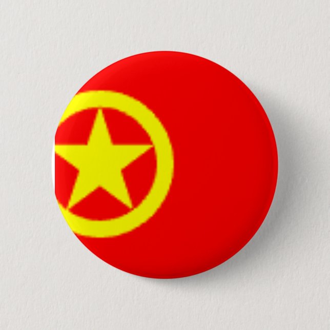 BÓTON REDONDO 5.08CM BANDEIRA DO COMUNISTA CHINÊS (Frente)