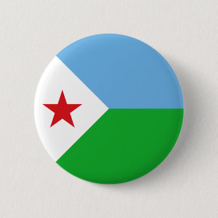 Bóton Redondo 5.08cm Bandeira do Djibuti