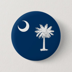Bóton Redondo 5.08cm Bandeira do estado de South Carolina