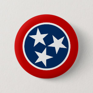 Bóton Redondo 5.08cm Bandeira do estado de Tennessee