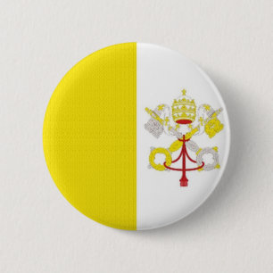 Bóton Redondo 5.08cm Bandeira do estado do vaticano