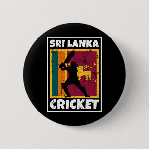 Bóton Redondo 5.08cm Bandeira do Fã de Críquete do Sri Lanka Bandeira d