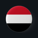 Bóton Redondo 5.08cm Bandeira do Iêmen<br><div class="desc">Bandeira do Iêmen</div>