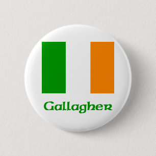 Bóton Redondo 5.08cm Bandeira do irlandês de Gallagher
