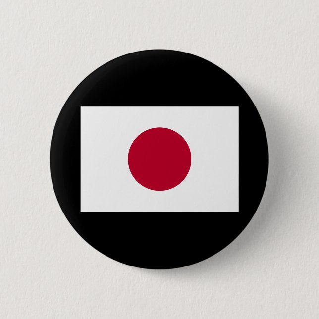 Bóton Redondo 5.08cm Bandeira do Japão (Frente)