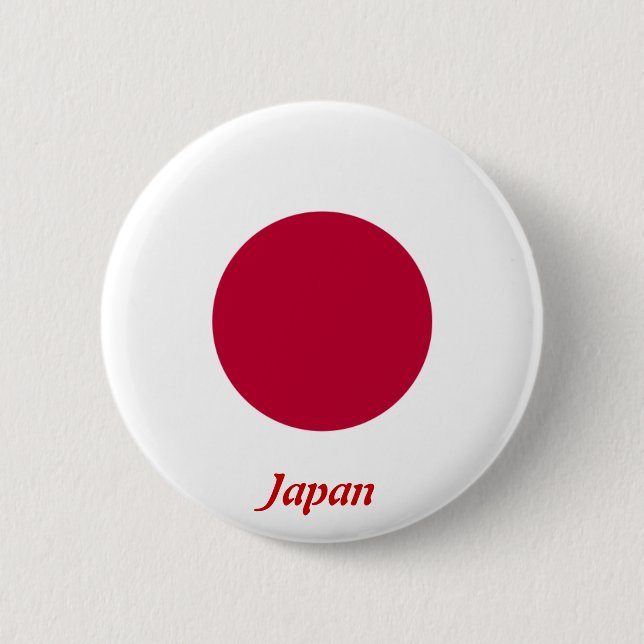 Bóton Redondo 5.08cm Bandeira do Japão (Frente)