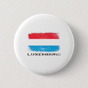Bóton Redondo 5.08cm Bandeira do Luxemburgo Europa Viagem Férias Europa