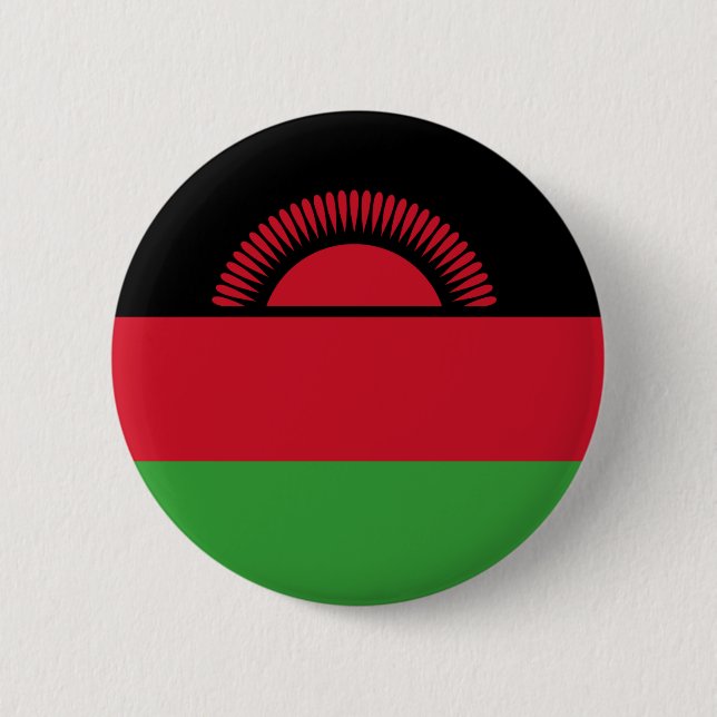 Bóton Redondo 5.08cm Bandeira do Malawi (Frente)