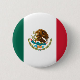 Bóton Redondo 5.08cm Bandeira do México