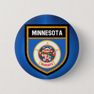 Bóton Redondo 5.08cm Bandeira do Minnesota
