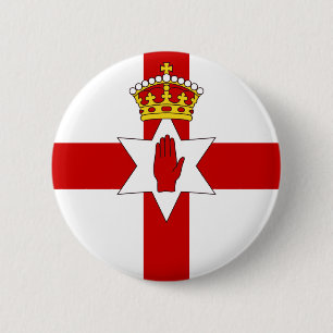 Bóton Redondo 5.08cm Bandeira do Norther Ireland