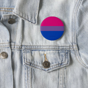 Bóton Redondo 5.08cm Bandeira do Orgulho Bissexual SlipperyJoe's lavand