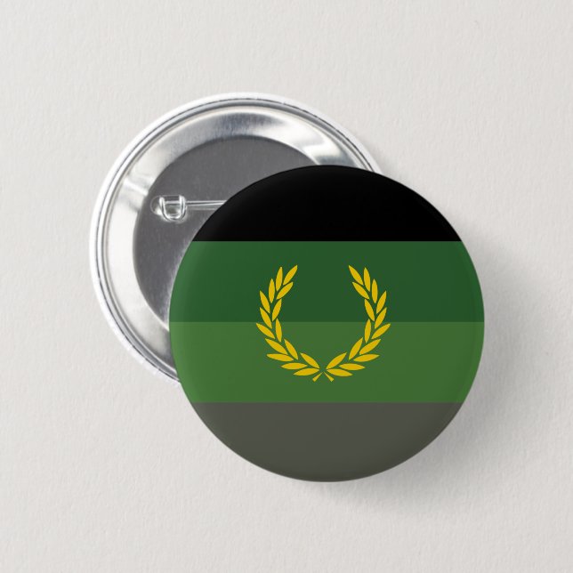 Bóton Redondo 5.08cm Bandeira do Orgulho do Uniforme Militar (Frente & Verso)