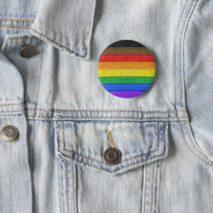 Bóton Redondo 5.08cm Bandeira do orgulho gay inclusivo de SlipperyJoe t
