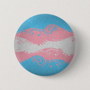 Bóton Redondo 5.08cm Bandeira do Ornamental do Transgender