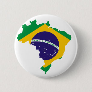 Bóton Redondo 5.08cm Bandeira do país brasileiro