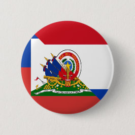 Bóton Redondo 5.08cm Bandeira do Paraguai no Haiti | Haiti Paraguai