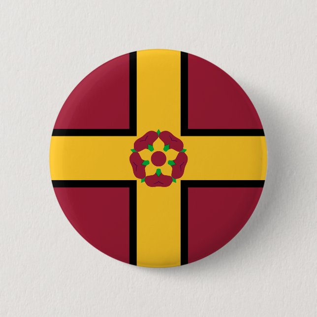 Bóton Redondo 5.08cm Bandeira do Pinback de Northamptonshire (Frente)