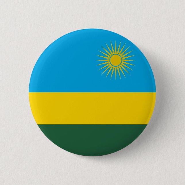 Bóton Redondo 5.08cm Bandeira do Ruanda (Frente)