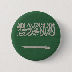 Bóton Redondo 5.08cm Bandeira do saudita