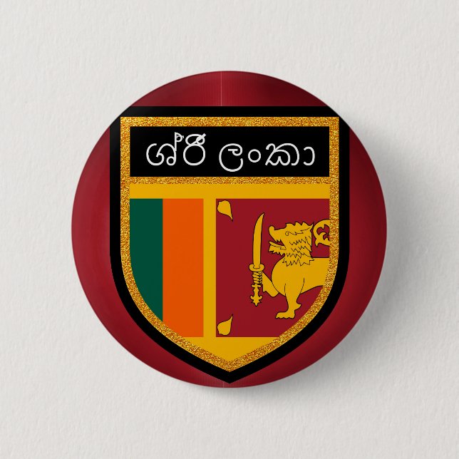 Bóton Redondo 5.08cm Bandeira do Sri Lanka (Frente)