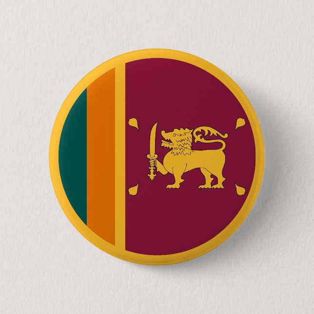 Bóton Redondo 5.08cm Bandeira do Sri Lanka (Frente)