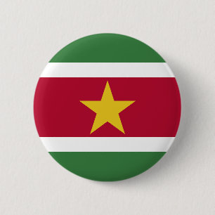 Bóton Redondo 5.08cm Bandeira do Suriname