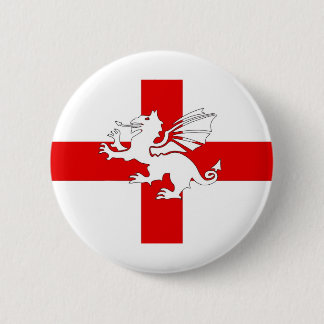 Bóton Redondo 5.08cm Bandeira e dragão de Inglaterra