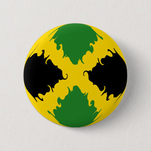 Bóton Redondo 5.08cm Bandeira Gnarly de Jamaica