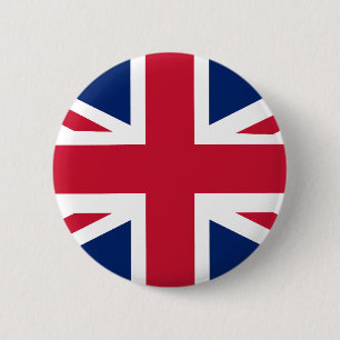 Bóton Redondo 5.08cm Bandeira Inglesa Patriótica