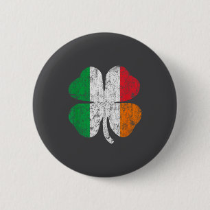 Bóton Redondo 5.08cm Bandeira Irlandesa Italiana Itália Irlanda Dia de 