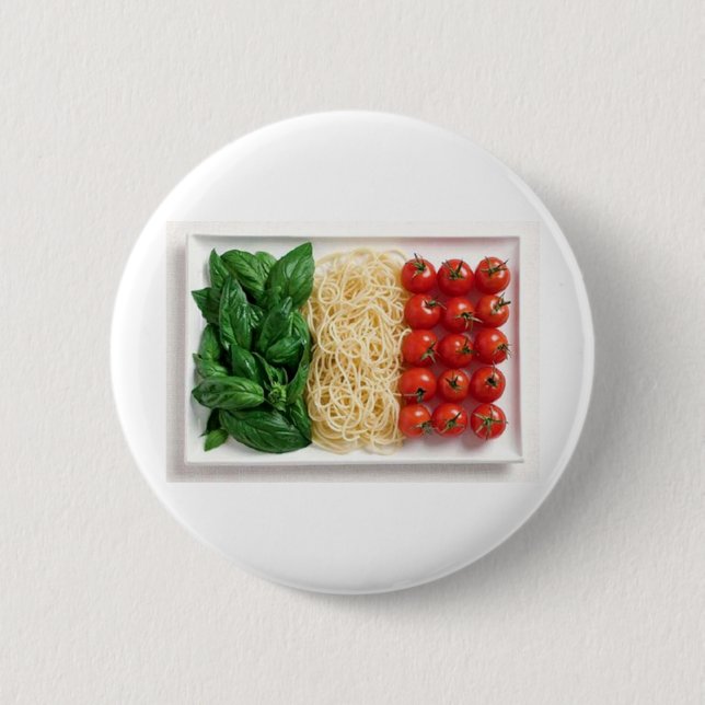 Bóton Redondo 5.08cm Bandeira italiana (Frente)