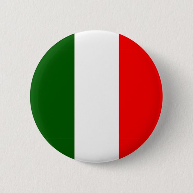 Bóton Redondo 5.08cm Bandeira italiana (Frente)