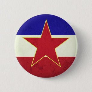 Bóton Redondo 5.08cm Bandeira Iugoslávia