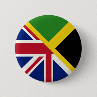 Bóton Redondo 5.08cm Bandeira jamaicana inglesa | Bandeira Half Jamaica